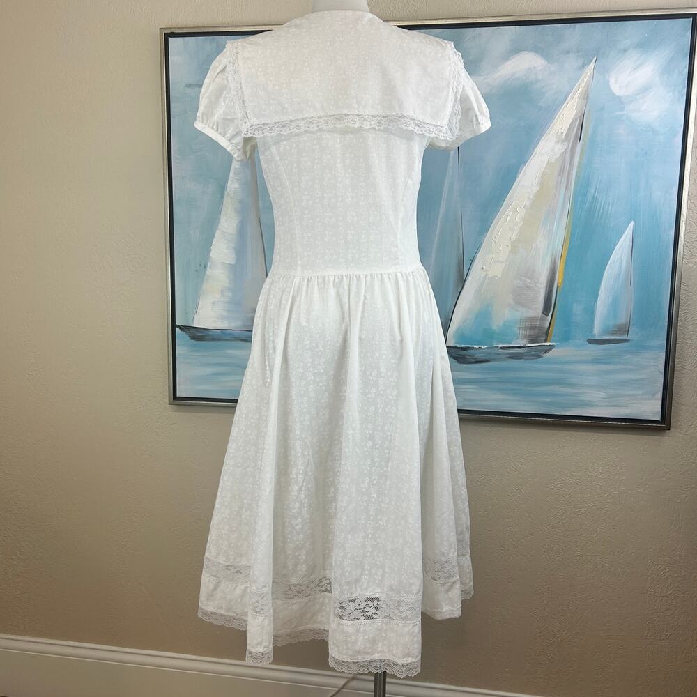 Vintage 1980s cotton cottagecore dress by Jodi Schwartz for Bill Berman - Picture 6 of 7